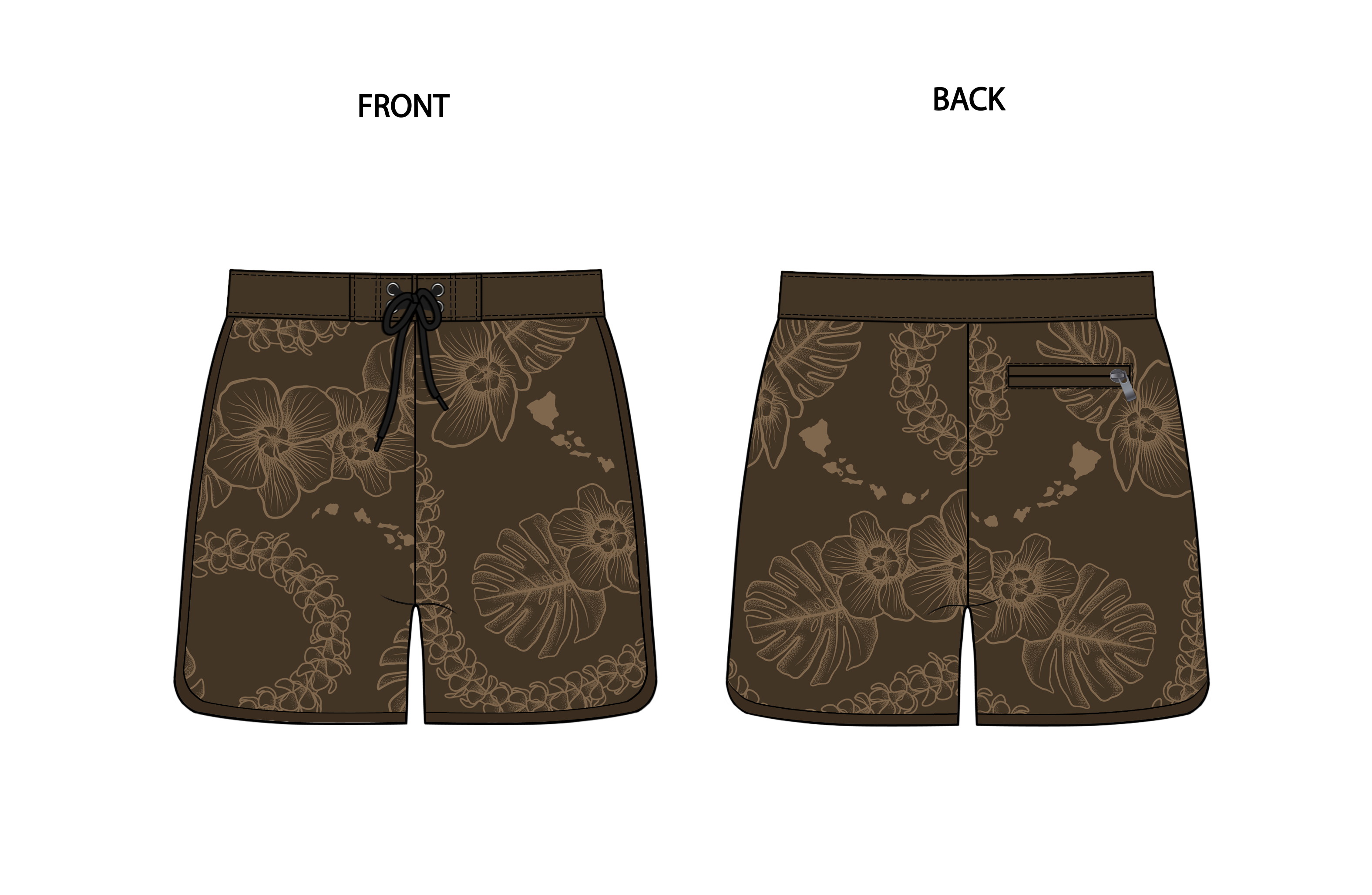 Keiki Maui Kopa  Board Shorts