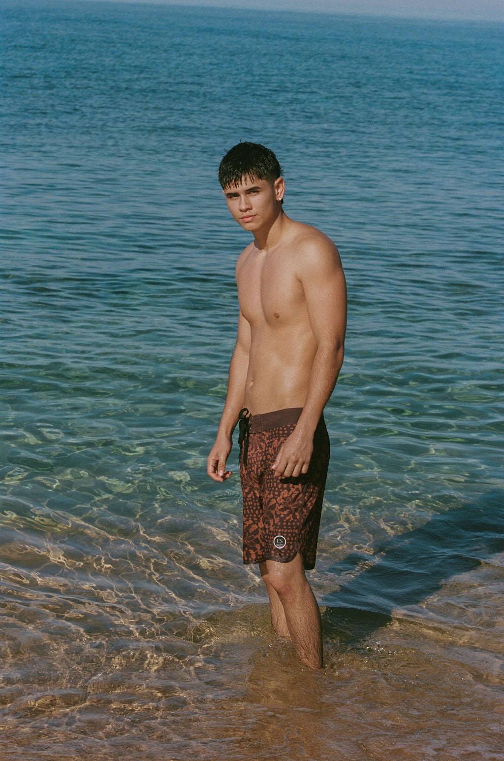 Naupaka Shell brown Board shorts