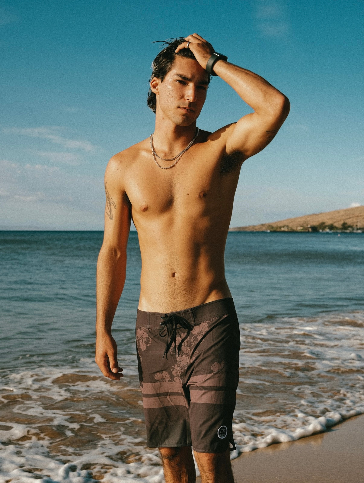 Island Hau Charcoal  board shorts