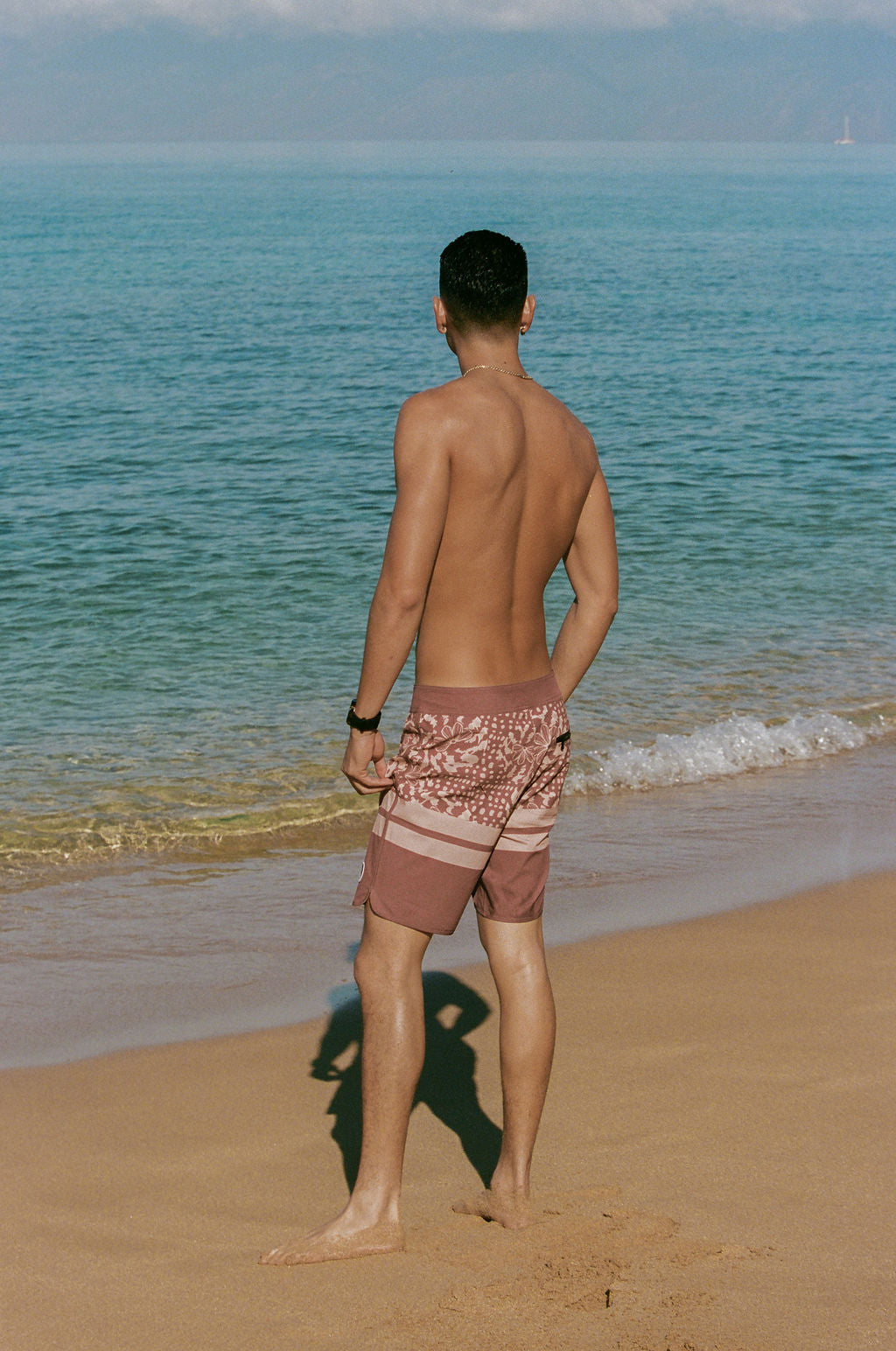 Naupaka shell Kane Board shorts