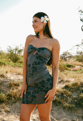 Lani Dress Island Hau charcoal