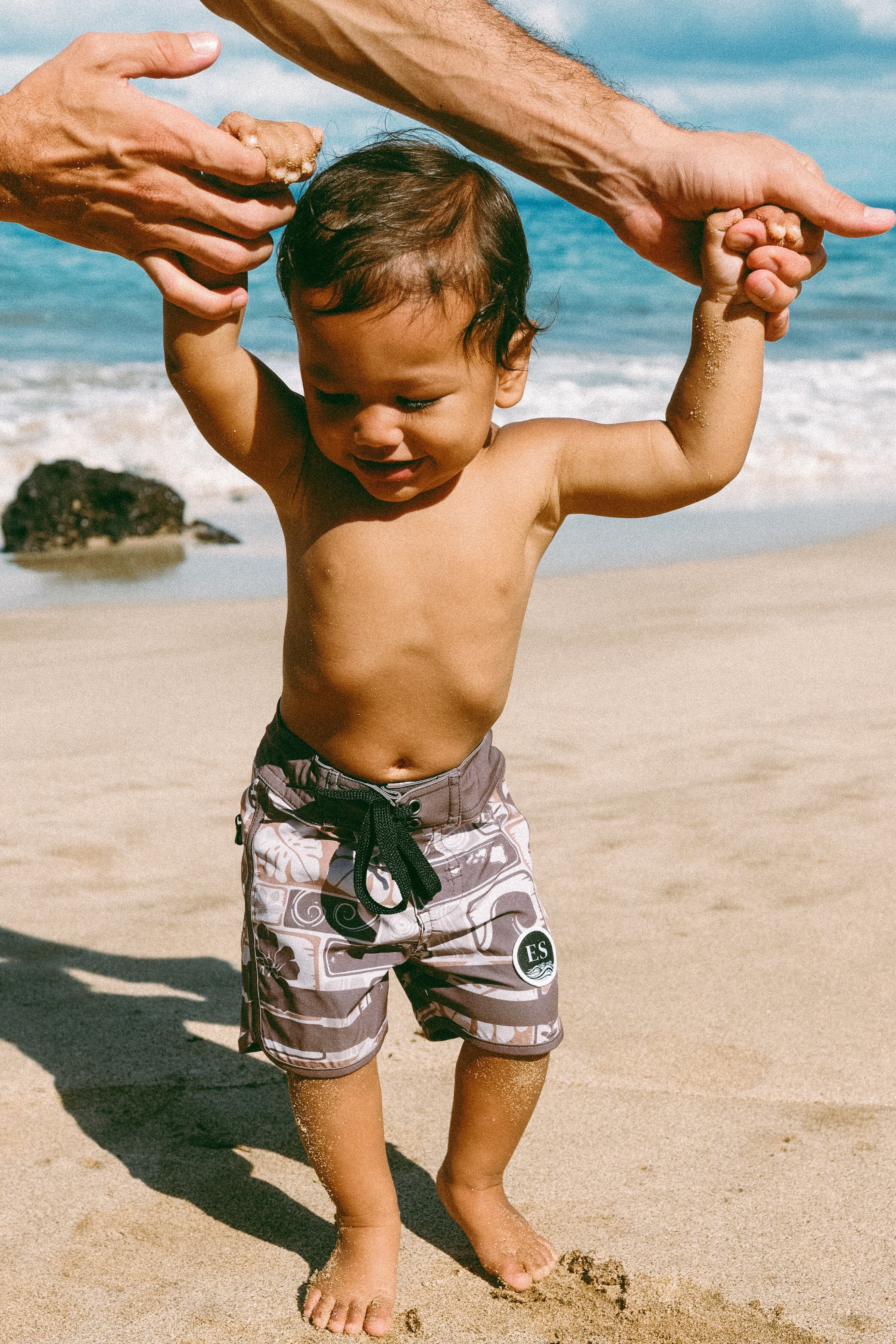 Keiki vintage hawaii board shorts