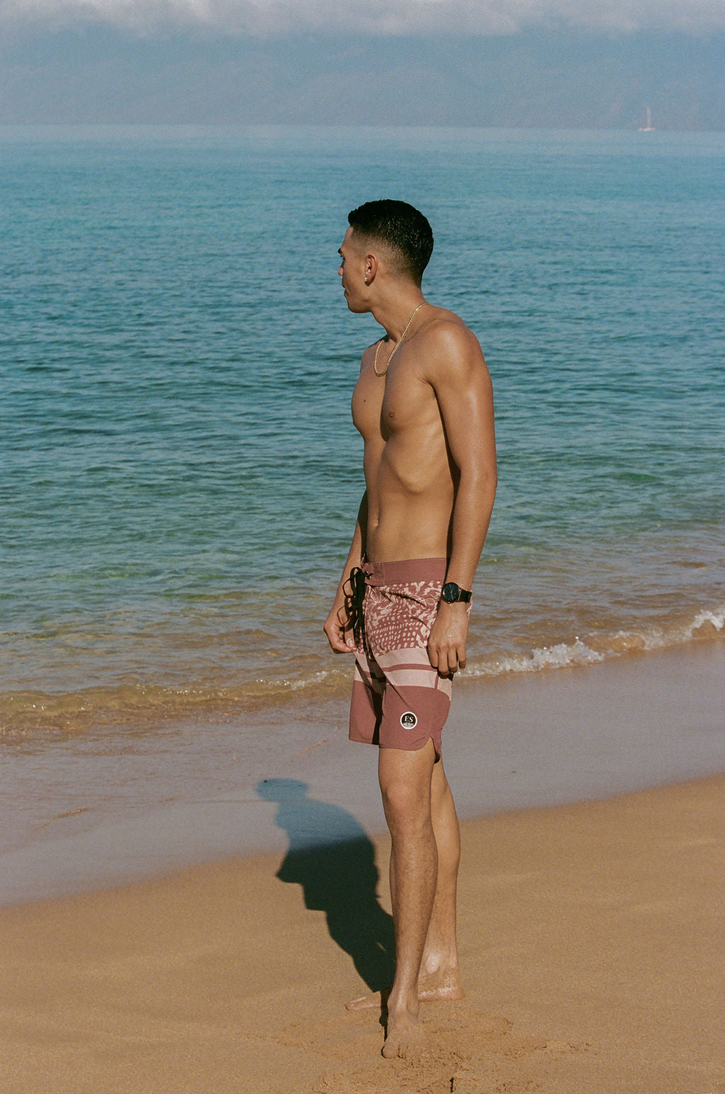 Naupaka shell Kane Board shorts