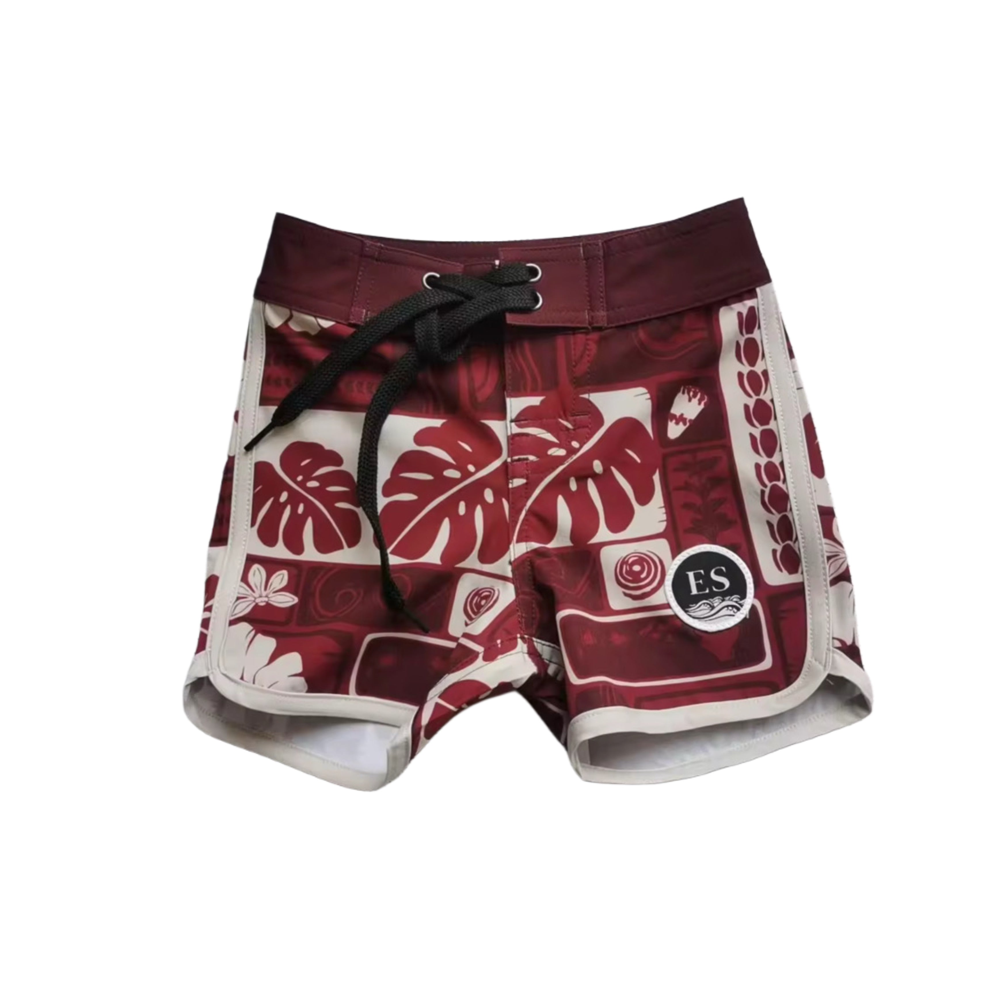 Keiki Vintage Hawaii Red board shorts