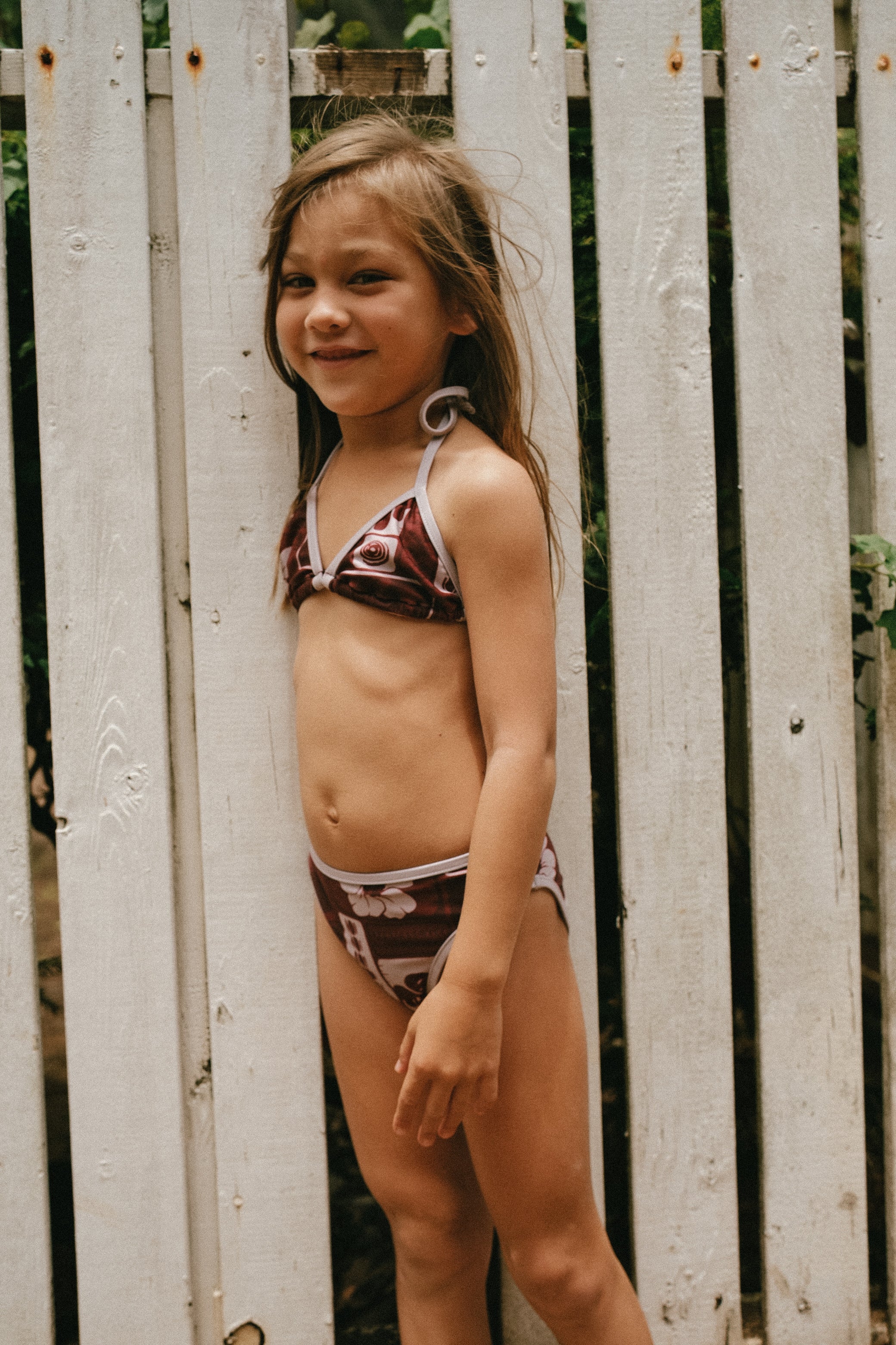 Vintage Hawaii red Keiki girls bikini