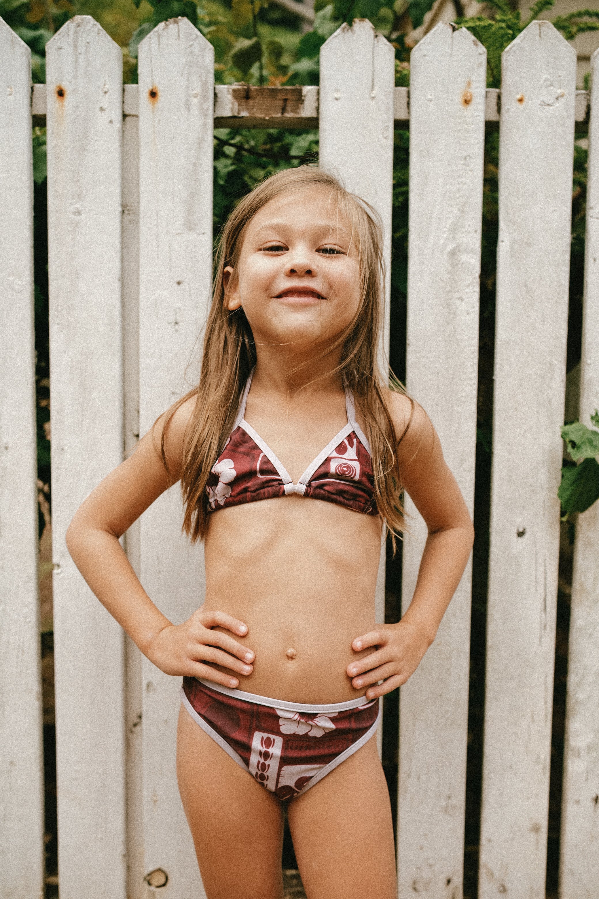 Vintage Hawaii red Keiki girls bikini