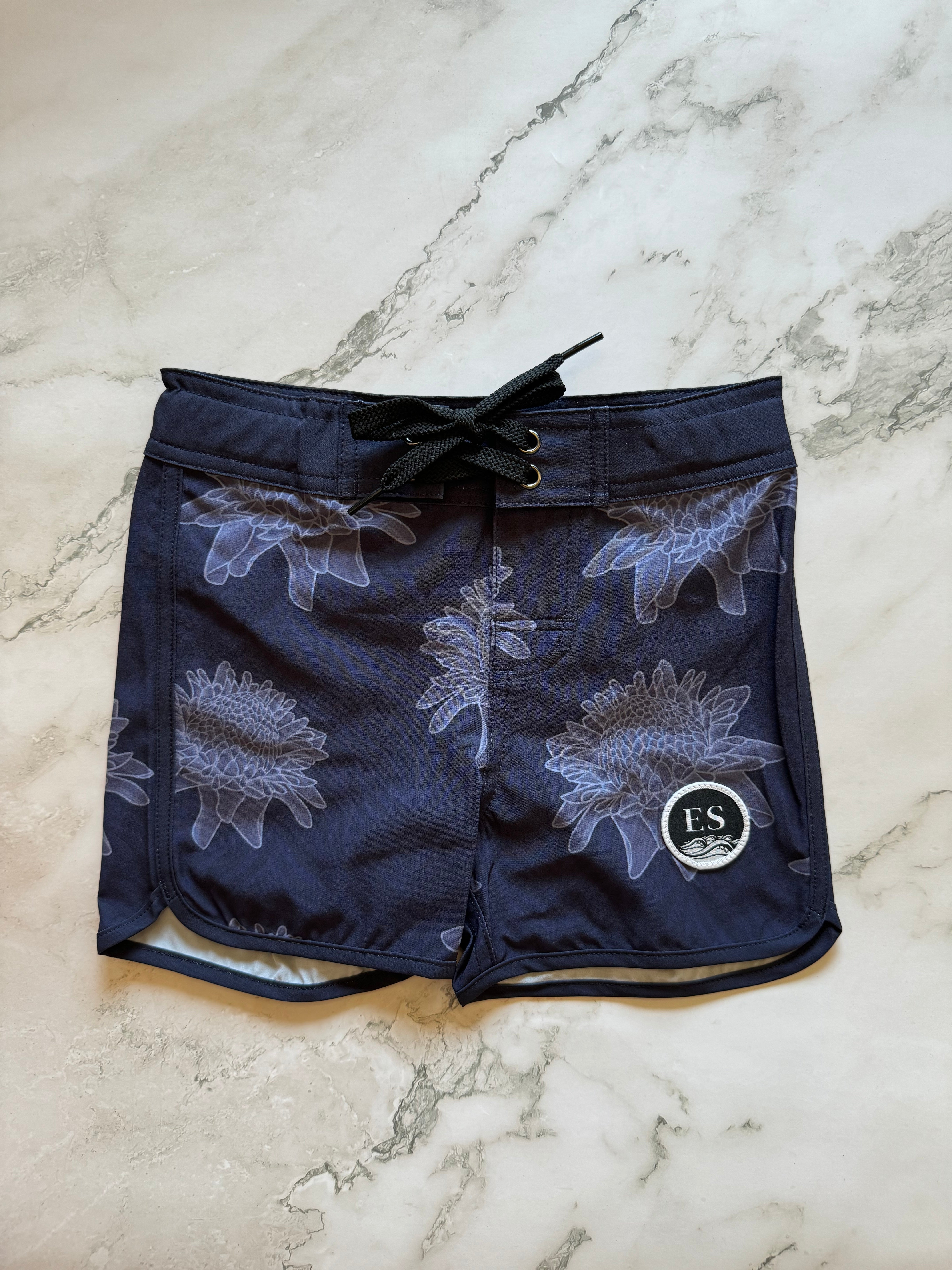 Keiki Wild Protea board shorts