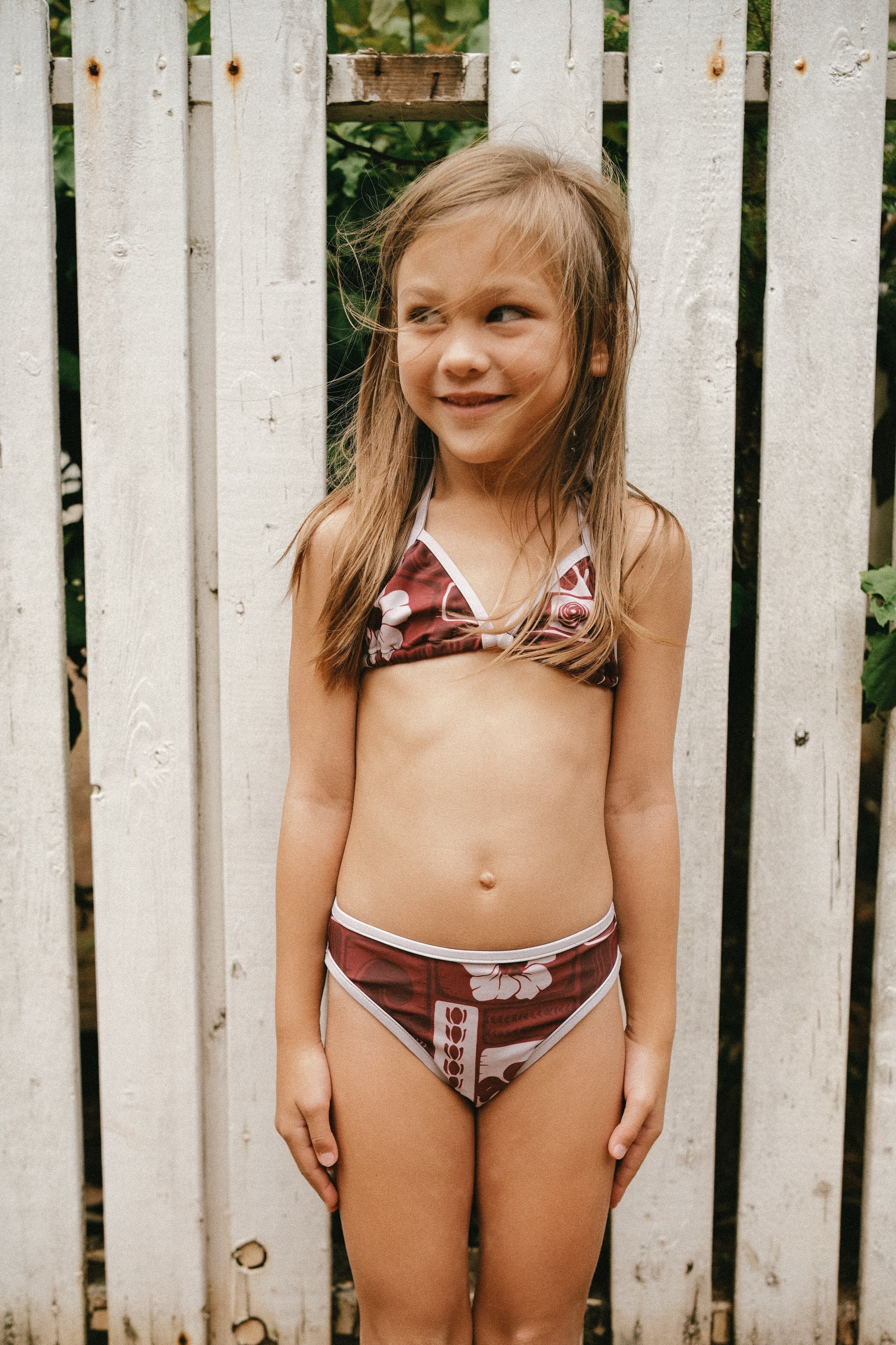 Vintage Hawaii red Keiki girls bikini