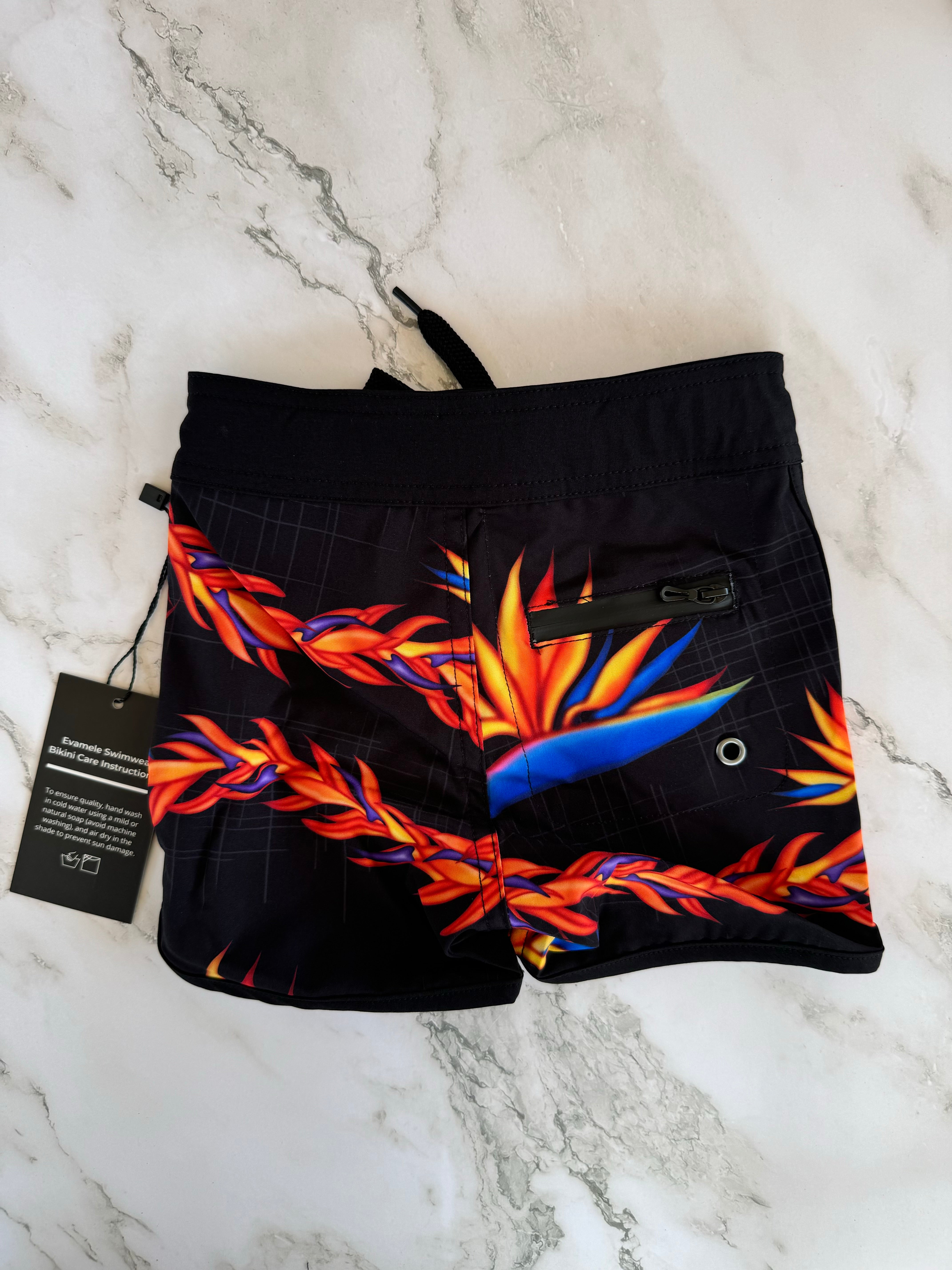 Keiki bird of paradise board shorts