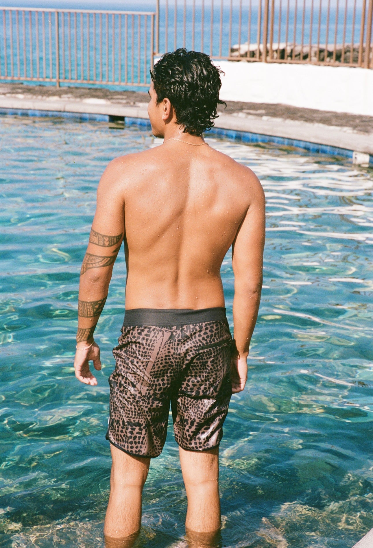 Army Cone shell board shorts