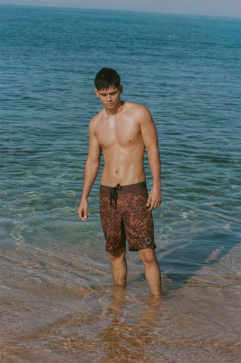 Naupaka Shell brown Board shorts