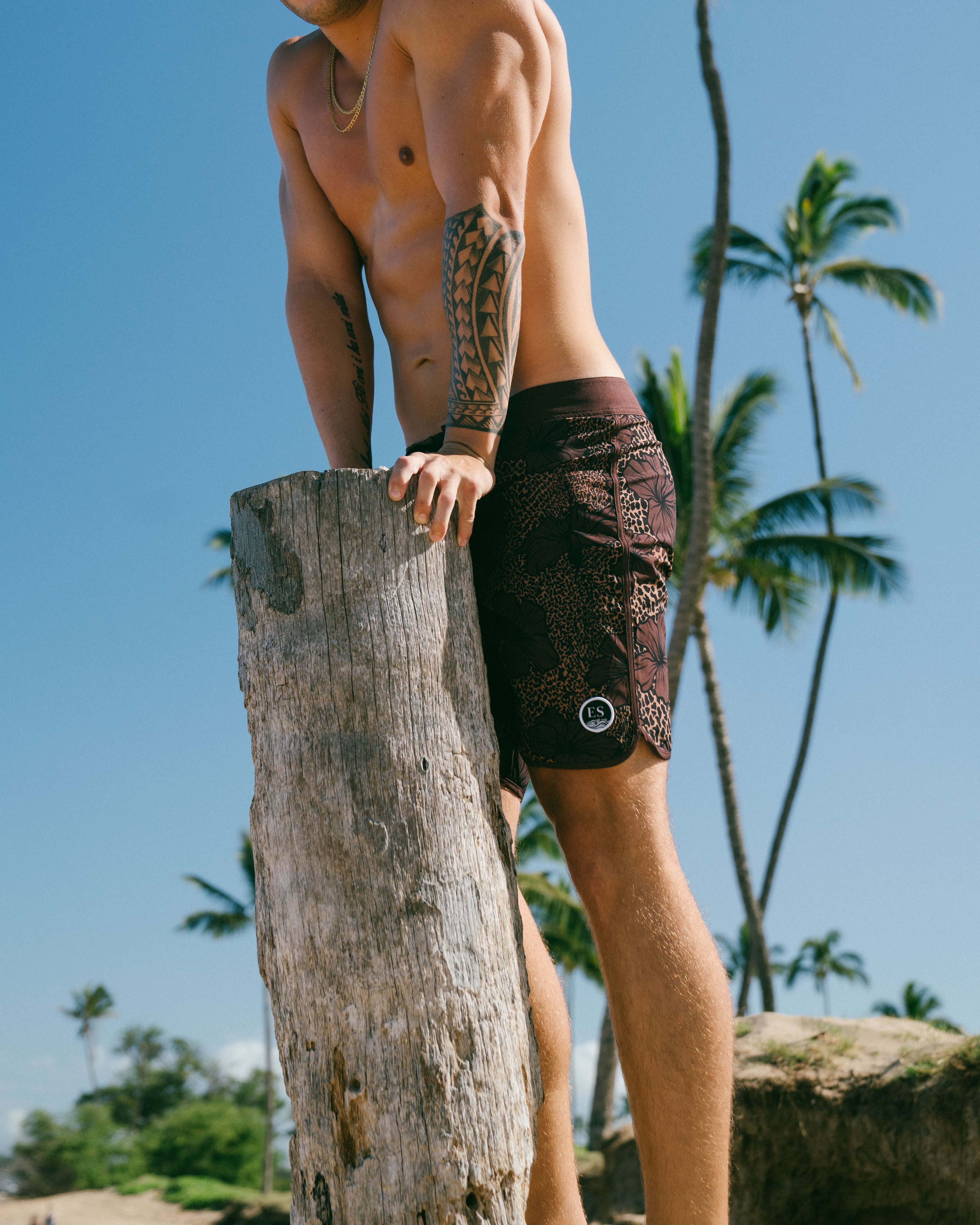 Wild Hibiscus Board Shorts