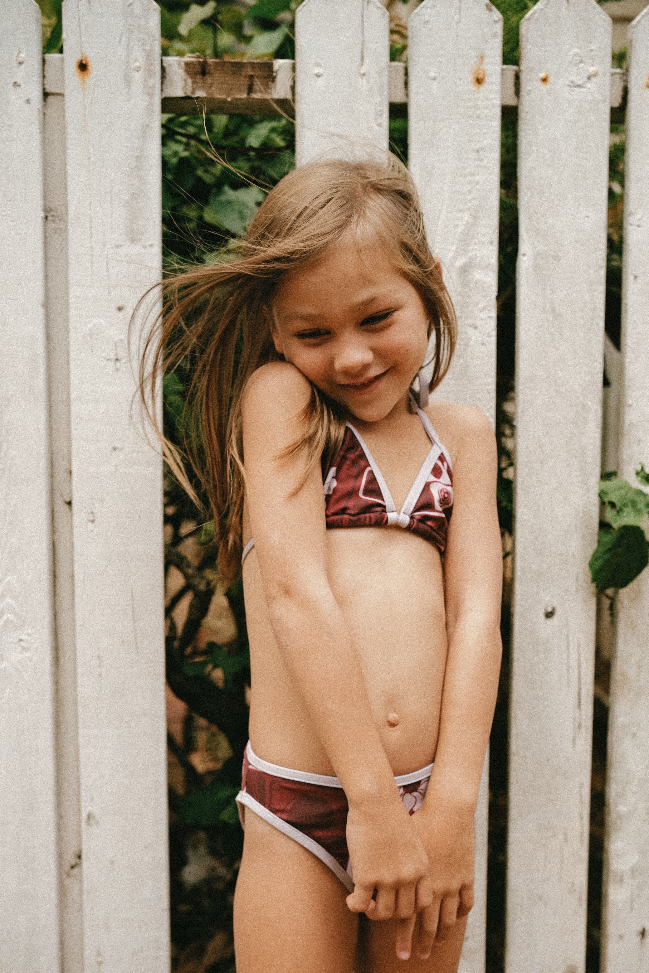 Vintage Hawaii red Keiki girls bikini