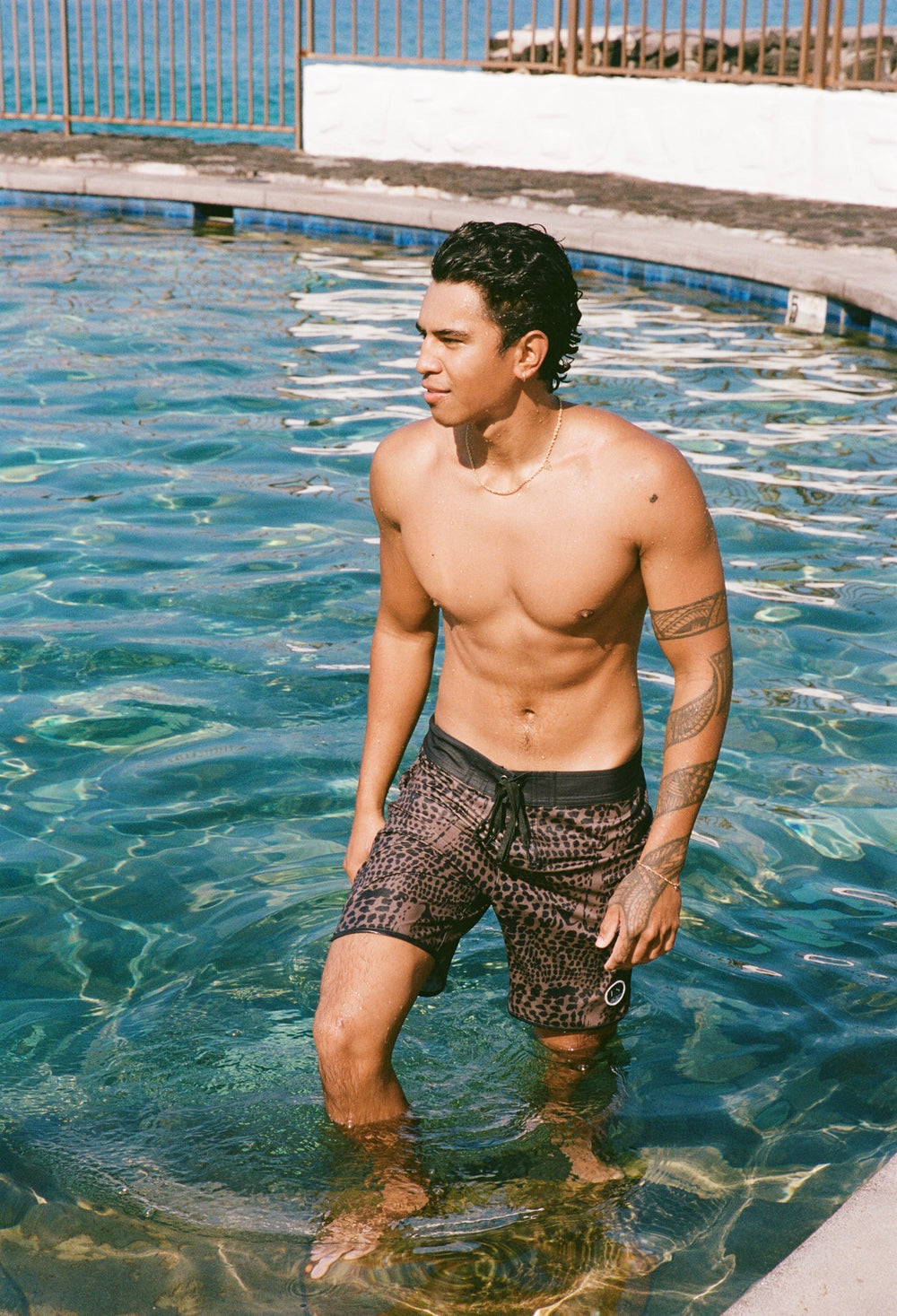 Army Cone shell board shorts