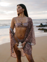 Naupaka Shell Kimono cover up